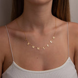 Stainless Steel Initial Necklace Personalized Name Graduation