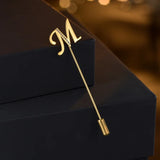 Initials Lapel Brooch Letters Lapel Pin Personalized Pin Gift For Men