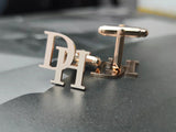 Initials Letter Cufflinks for Men Trendy Shirt Buttons Wedding Jewelry