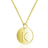 Initials Name Necklace Stainless Steel A-Z 26 Letters Choker for Women