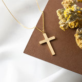 Jesus Cross Name Pendant Necklace Personalized Christian Nameplate Necklace