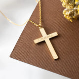 Jesus Cross Name Pendant Necklace Personalized Christian Nameplate Necklace