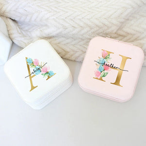 Personalized Girls Jewelry Box with Name, Travel Case, Gift Idea