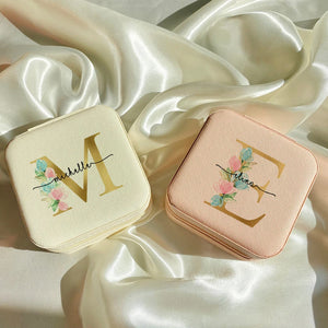 Personalized Girls Jewelry Box with Name, Travel Case, Gift Idea
