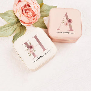Personalized Travel Jewelry Case for Bridesmaid