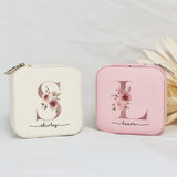 Personalized Travel Jewelry Case for Bridesmaid