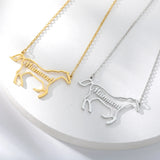 Personalized Horse Name Necklace Animal Jewelry Nameplate Choker Necklace