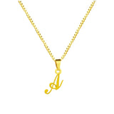Personalized Initial Pendant Necklace BFF Gift Name Choker 26 Letters