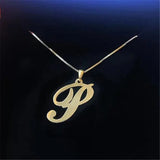 Personalized Initial Pendant Necklace BFF Gift Name Choker 26 Letters