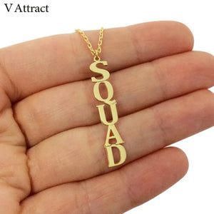 Personalized Name Necklace Vertical Nameplate Rose Gold Collane