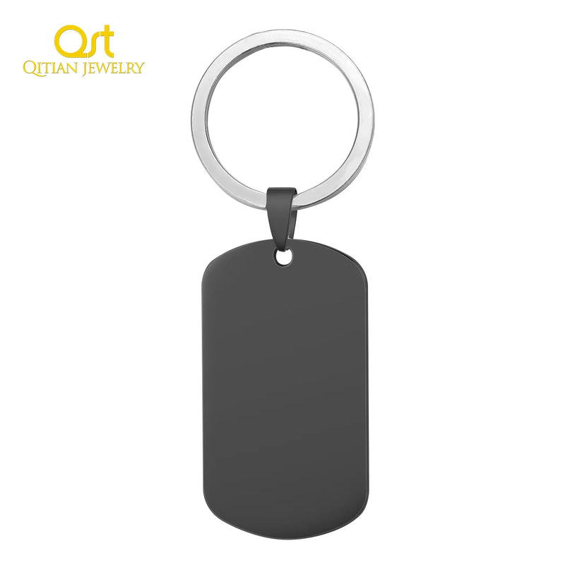 Engraved Picture Stainless Steel Couples Keychain
