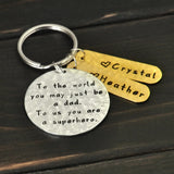 Personalized Family Names Keychain Gift for Parents Birthday