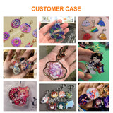 Cartoon Acrylic Key Chain Photo Charms Personalized Car Keychains