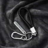 Woven Leather Car Key Ring Men Women Key Chain Waist Personalized Gift