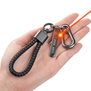 Woven Leather Car Key Ring Men Women Key Chain Waist Personalized Gift