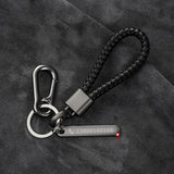 Woven Leather Car Key Ring Men Women Key Chain Waist Personalized Gift