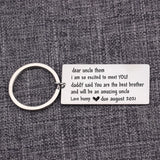 Personalized Uncle Name Key Ring Chain Stainless Steel Car Key Tag