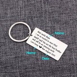 Personalized Uncle Name Key Ring Chain Stainless Steel Car Key Tag