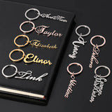 Custom Name Letter Pendant Keychain for Women