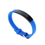 Kids Baby ID Bracelets Stainless Steel Silicone Bands Emergency Name Phone