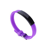 Kids Baby ID Bracelets Stainless Steel Silicone Bands Emergency Name Phone