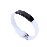 Kids Baby ID Bracelets Stainless Steel Silicone Bands Emergency Name Phone