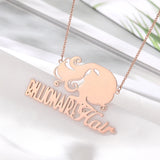 Custom Kids Drawing Necklace for Mom Grandma