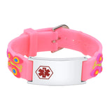 Child Butterfly Medical ID Bracelet, Personalized Alert Bracelet