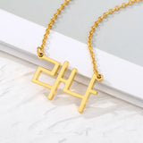 Personalized Rose Name Choker Necklace for Women Men