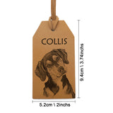 Personalized Pet Photo Luggage Tag, Custom Dog Cat Travel Label