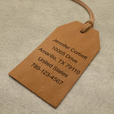 Personalized Pet Photo Luggage Tag, Custom Dog Cat Travel Label