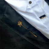 Custom Initials Stainless Steel Lapel Pin for Groom
