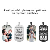 Custom Engraved Dog Tag Necklace for Men - Stainless Steel