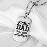 Custom Engraved Dog Tag Necklace for Men - Stainless Steel