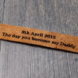 Personalized Leather Keychain for Him