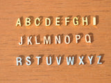 Personalized Letter Bracelet Charms 8mm Alphabet Link Chain for Women Girls
