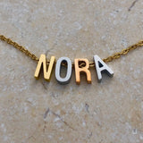 Personalized Letter Bracelet Charms 8mm Alphabet Link Chain for Women Girls