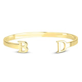 Letter Bracelets for Women Stainless Steel Name Initials Adjustable Bangle