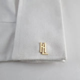 Personalized Initials Cufflinks Stainless Steel Men's Shirt Button