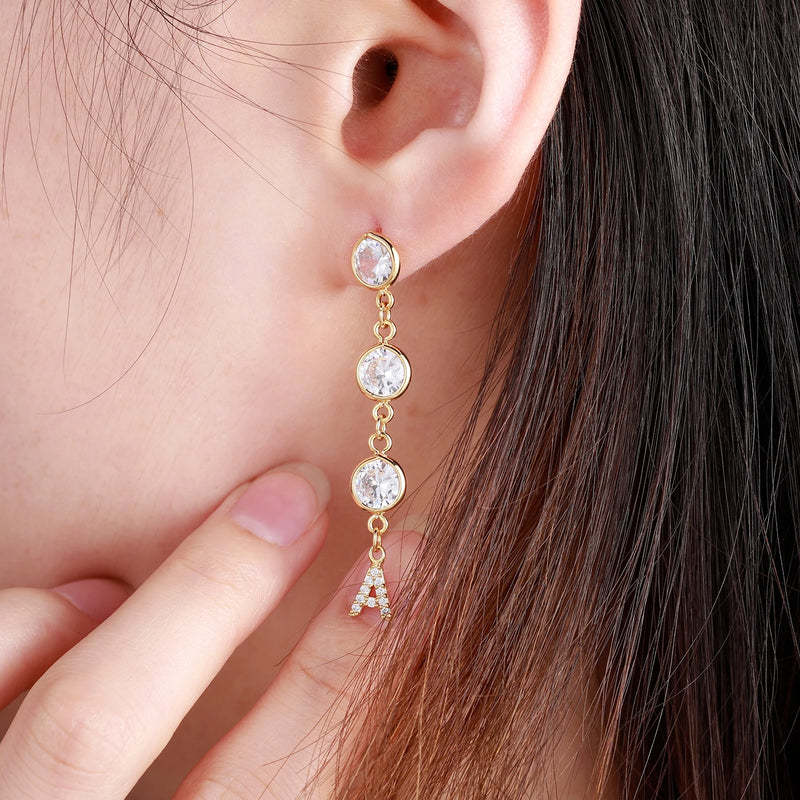 Personalized Letter Earrings - Stainless Steel Jewelry Gift For Women