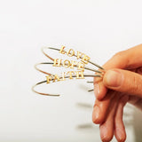 Personalized Letter Love Hope Bracelets for Women