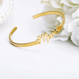 Personalized Name Bracelet Stainless Steel Nameplate Bangle