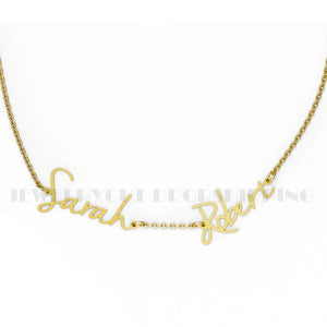 Custom Initial Necklace with 2 Pendants