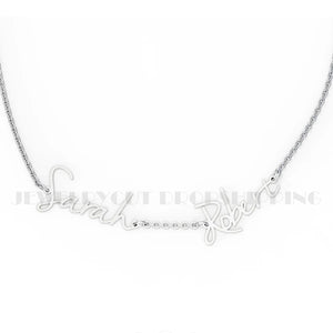 Custom Initial Necklace with 2 Pendants