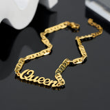 Custom Name Bracelet Personalized Stainless Steel Anklet Gift