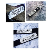 Personalized Leather Keyring Keychain for Men