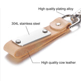 Personalized Leather Keyring Keychain for Men