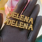 Custom Name Earrings, Personalized Nameplate Pair, Prom Party Jewelry