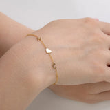 Custom Letters Name Bracelets Stainless Steel Heart Bracelet