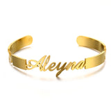 Personalized Stainless Steel Bangle Bracelet for Women